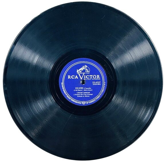 Libertad Lamarque Te Quiero Dijiste 10in Shellac 78 RPM RCA Victor 23-6327 VTG - Picture 4 of 4